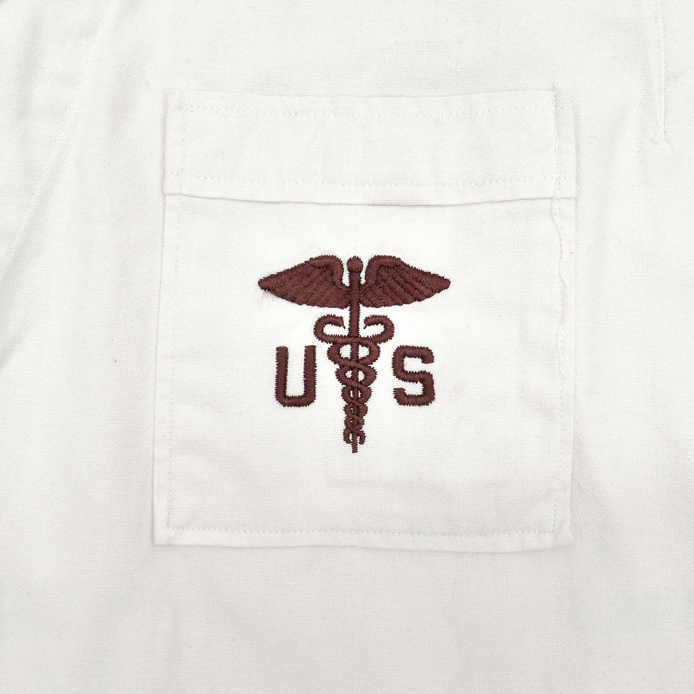 1950's U.S.A.F. MEDICAL DOCTOR SHIRT / STENCIL ... L-S