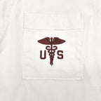 1950s U.S.A.F. MEDICAL DOCTOR SHIRT / STENCIL ... L-S