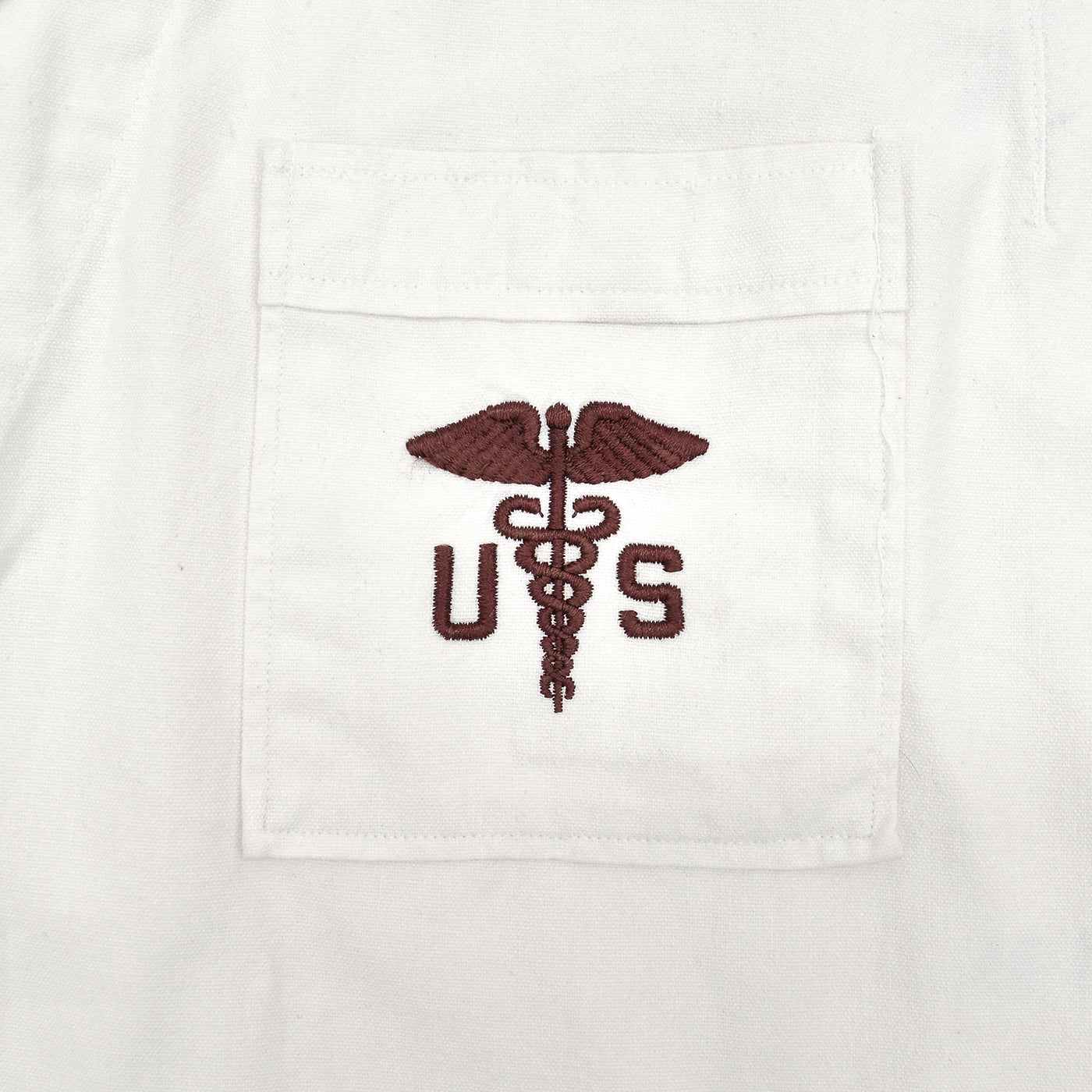 1950s U.S.A.F. MEDICAL DOCTOR SHIRT / STENCIL ... L-S