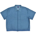 1990's JOHN BLAIR POLKA DOTS ZIP-UP SHIRT ... 2XL