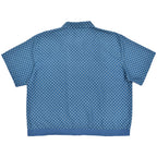 1990's JOHN BLAIR POLKA DOTS ZIP-UP SHIRT ... 2XL