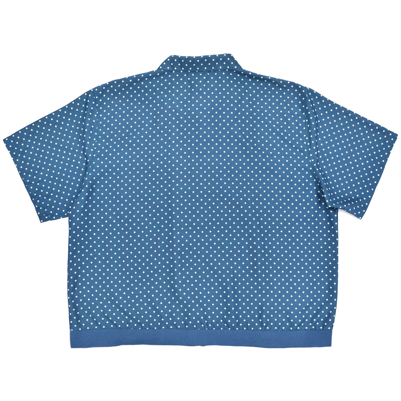 1990's JOHN BLAIR POLKA DOTS ZIP-UP SHIRT ... 2XL