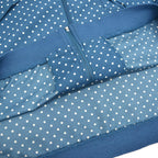 1990's JOHN BLAIR POLKA DOTS ZIP-UP SHIRT ... 2XL
