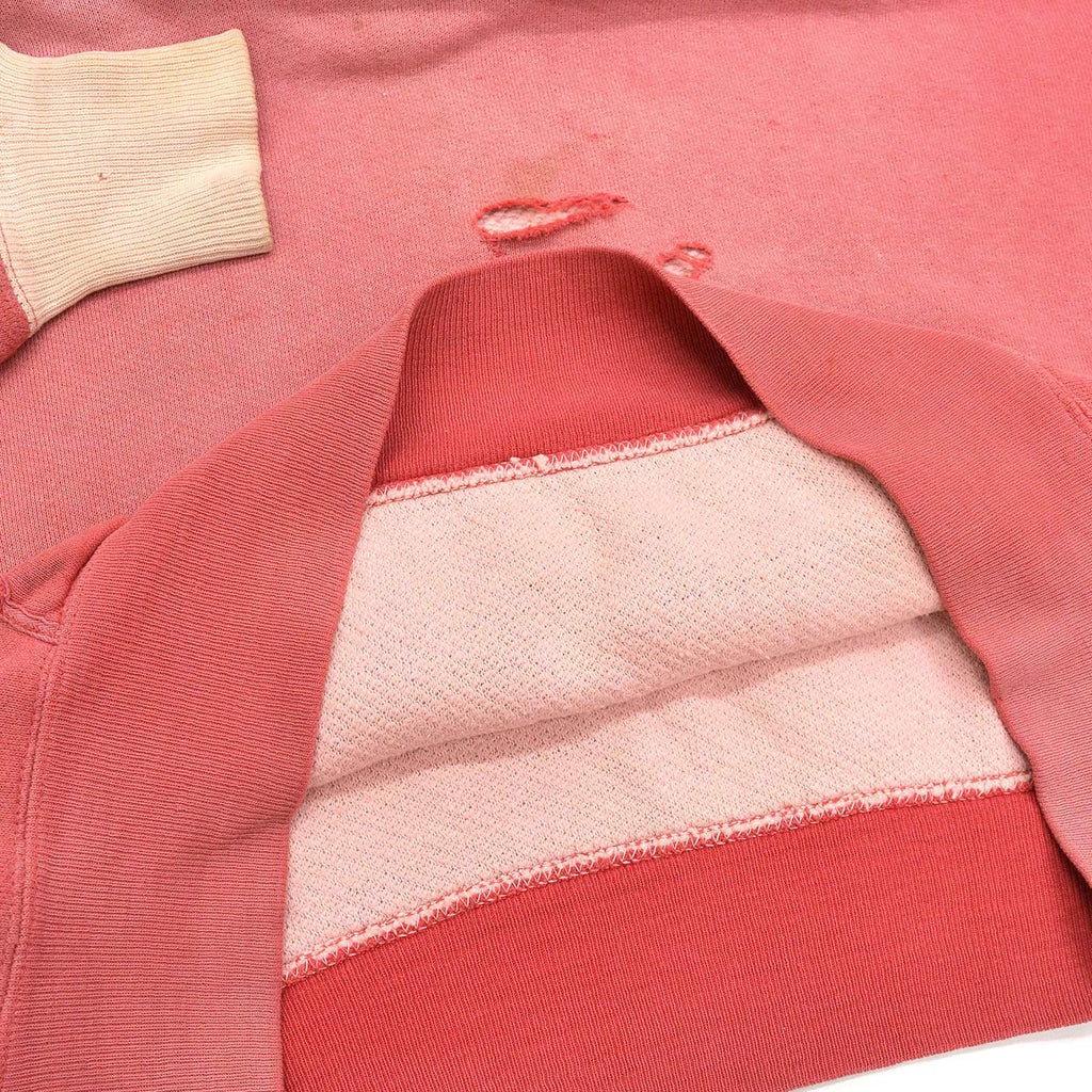 1950's OLD TWO-TONE DOUBLE FACE SWEAT HOODIE / INSANE FADED, BEAUTIFUL WEAR ...