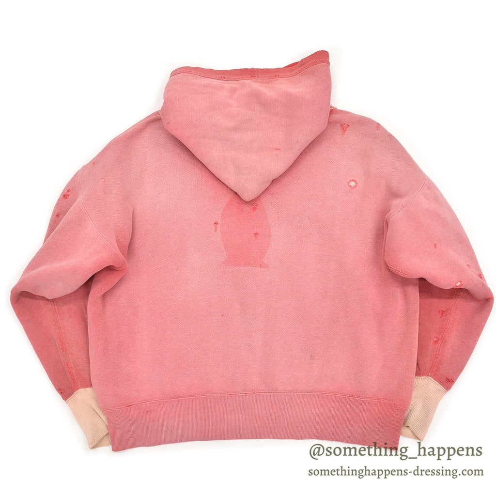 1950's OLD TWO-TONE DOUBLE FACE SWEAT HOODIE / INSANE FADED, BEAUTIFUL WEAR ...