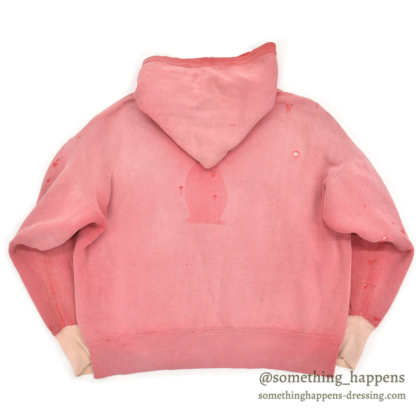 1950's OLD TWO-TONE DOUBLE FACE SWEAT HOODIE / INSANE FADED, BEAUTIFUL WEAR ...