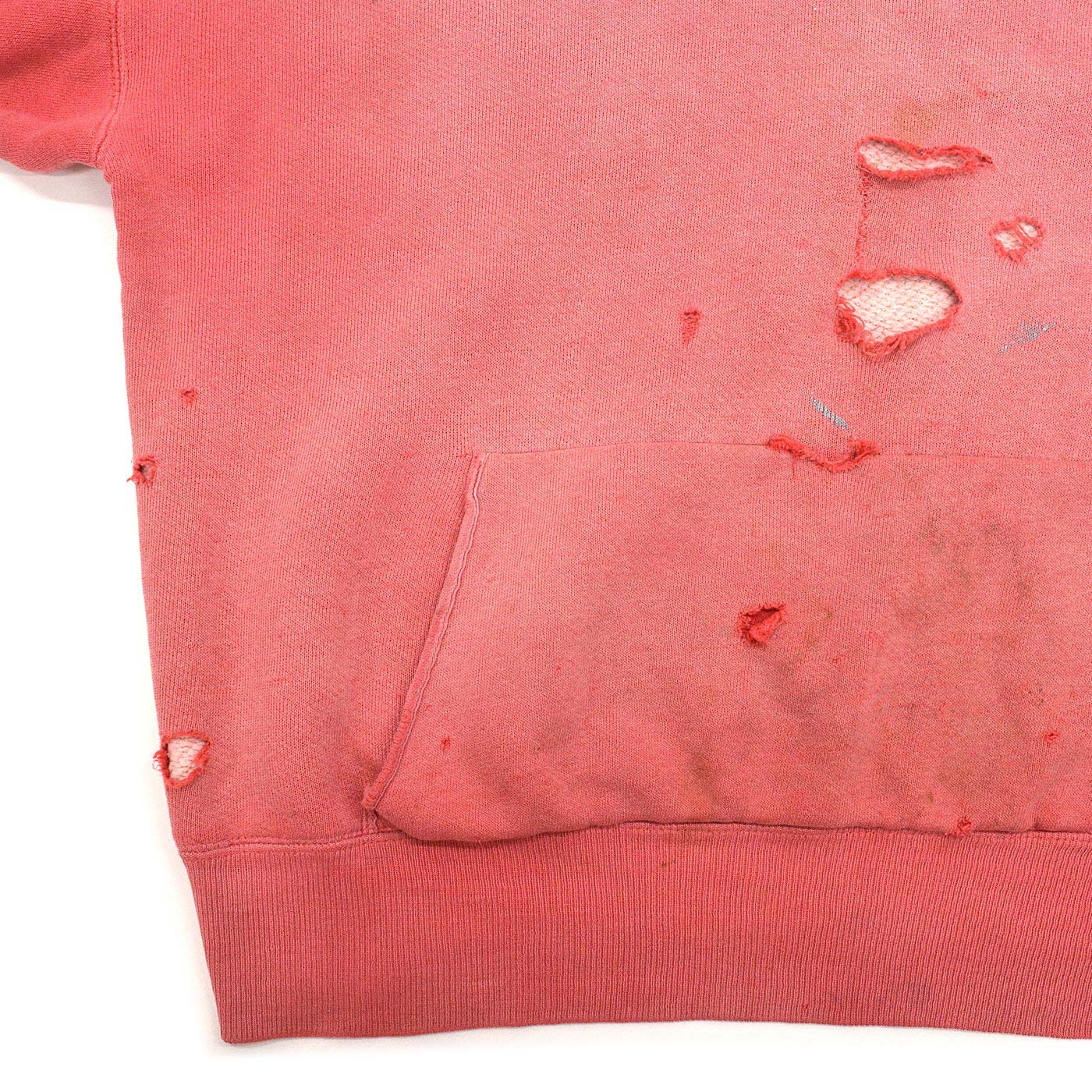 1950's OLD TWO-TONE DOUBLE FACE SWEAT HOODIE / INSANE FADED, BEAUTIFUL WEAR ...