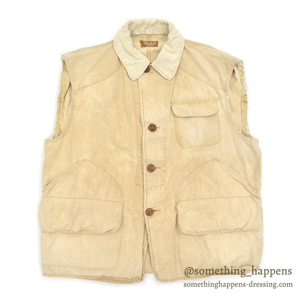 1950's DRYBAK HEAVY FADE HUNTING JACKET / CUT OFF SLEEVES ...