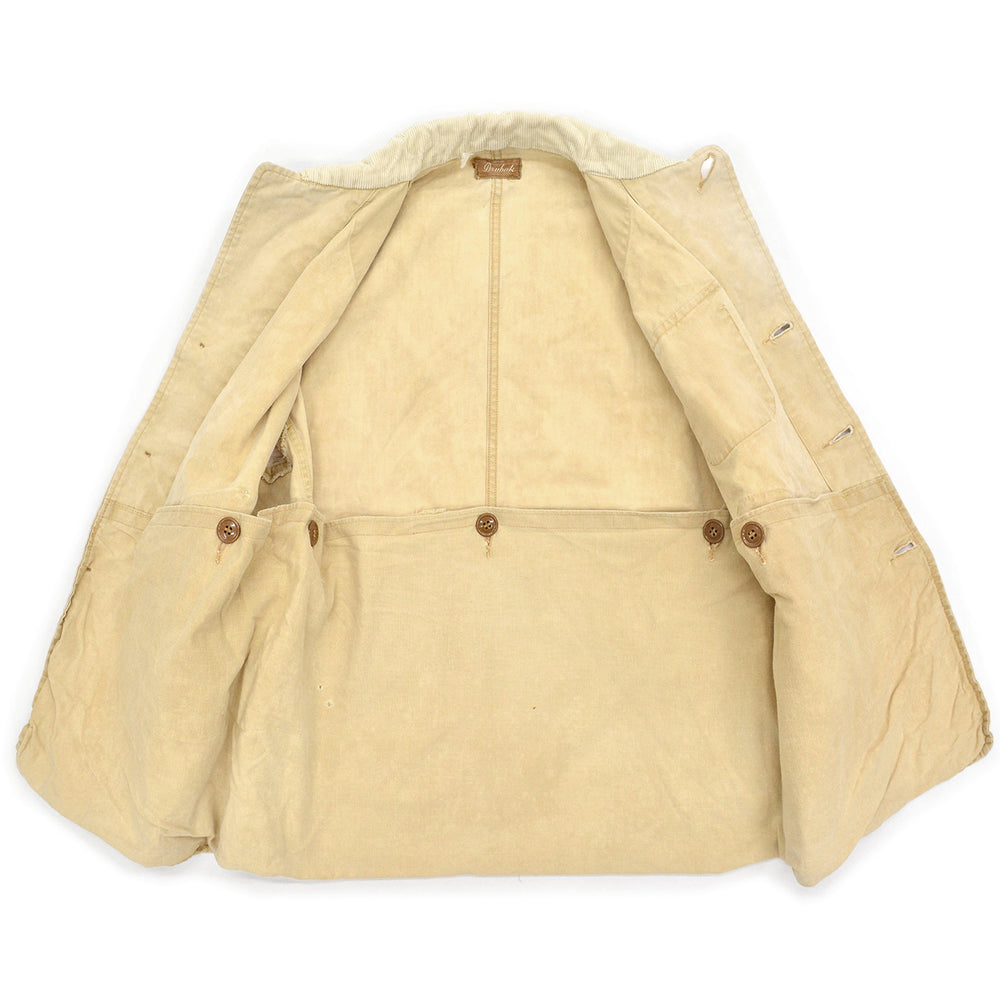 1950's DRYBAK HEAVY FADE HUNTING JACKET / CUT OFF SLEEVES...