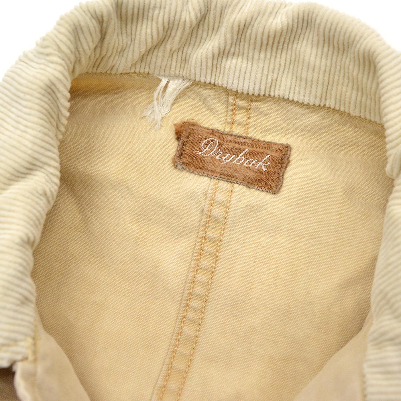 1950's DRYBAK HEAVY FADE HUNTING JACKET / CUT OFF SLEEVES
