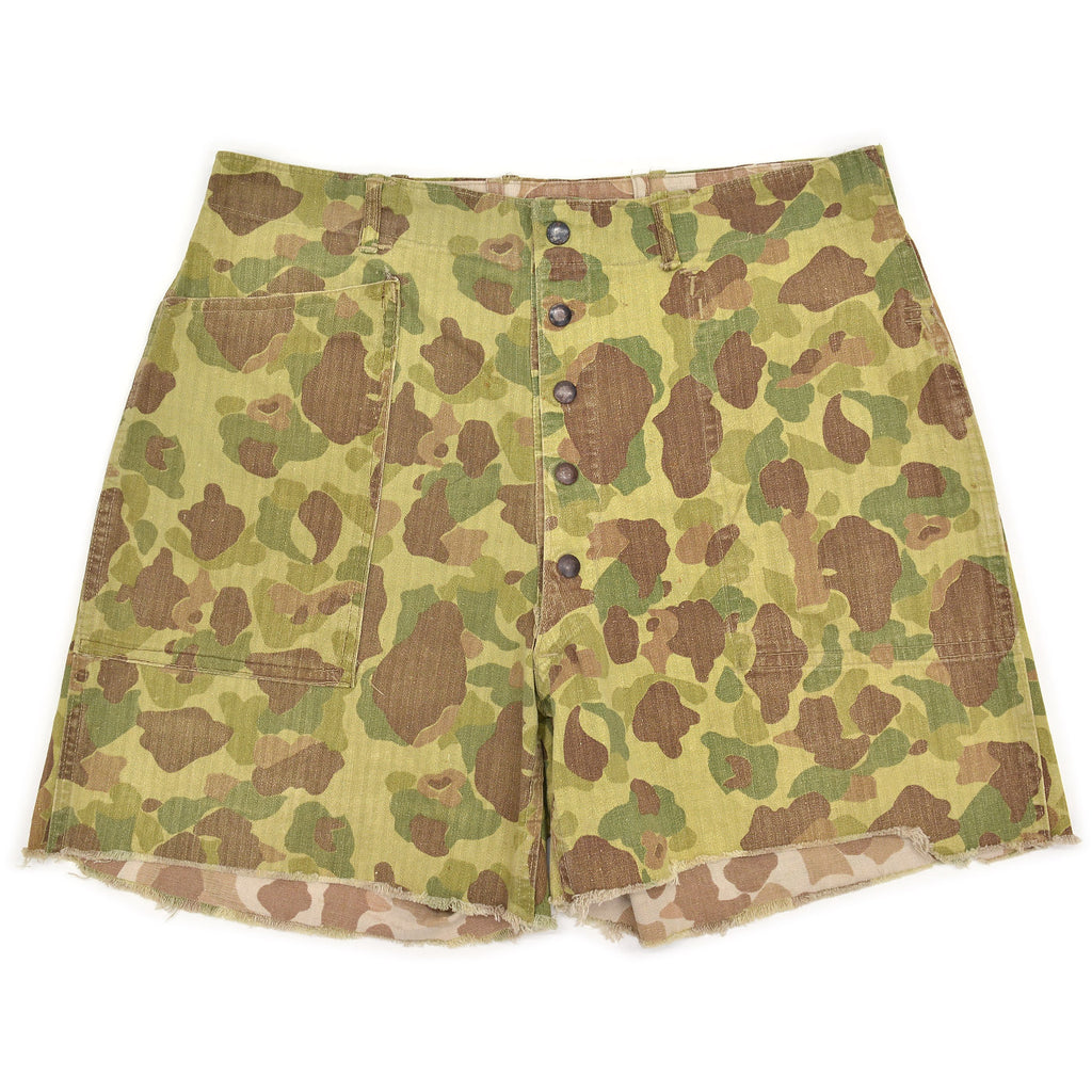 1940s USMC P-42 1st FROGSKIN CAMO PANTS / CUT-OFF ... W36