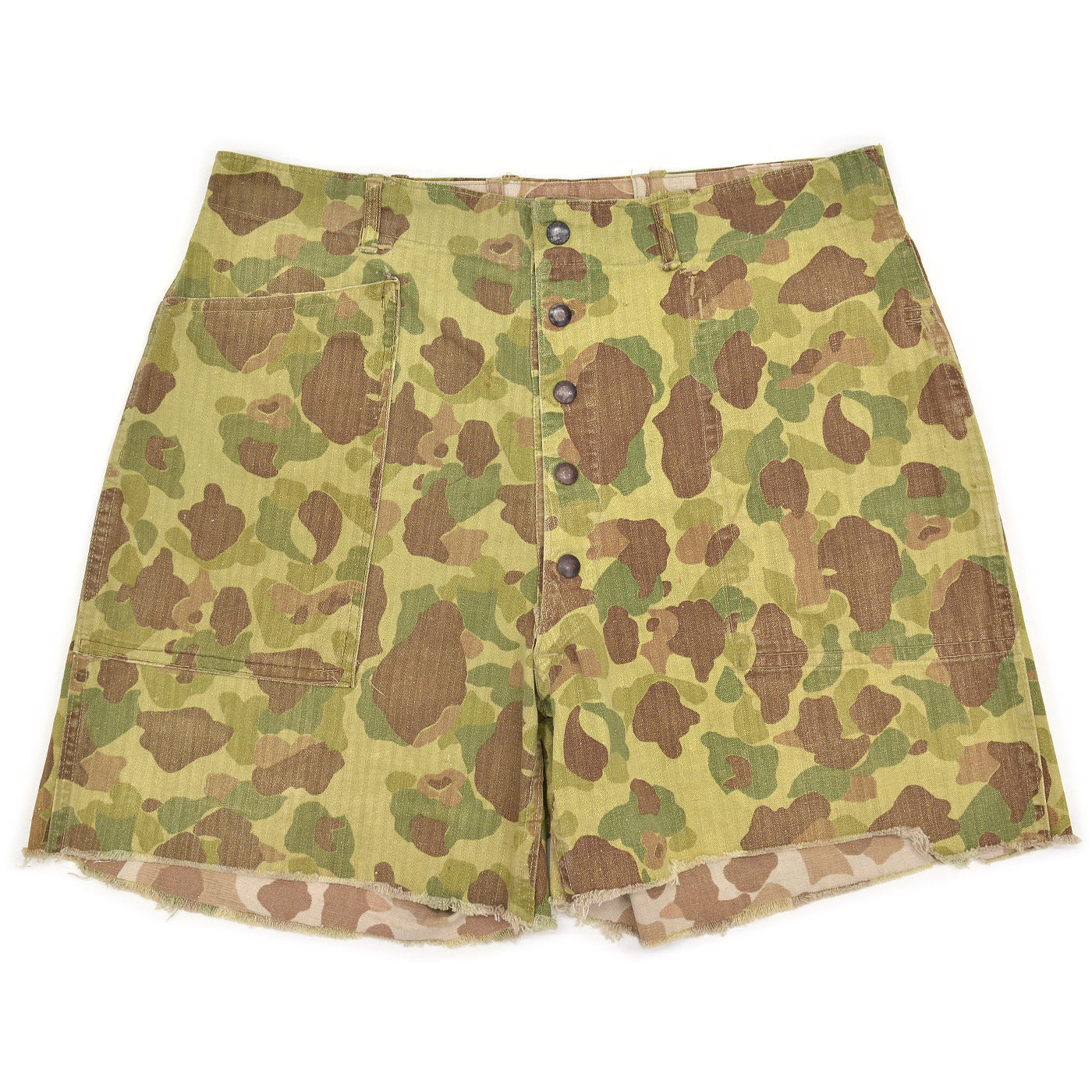 1940s USMC P-42 1st FROGSKIN CAMO PANTS / CUT-OFF ... W36