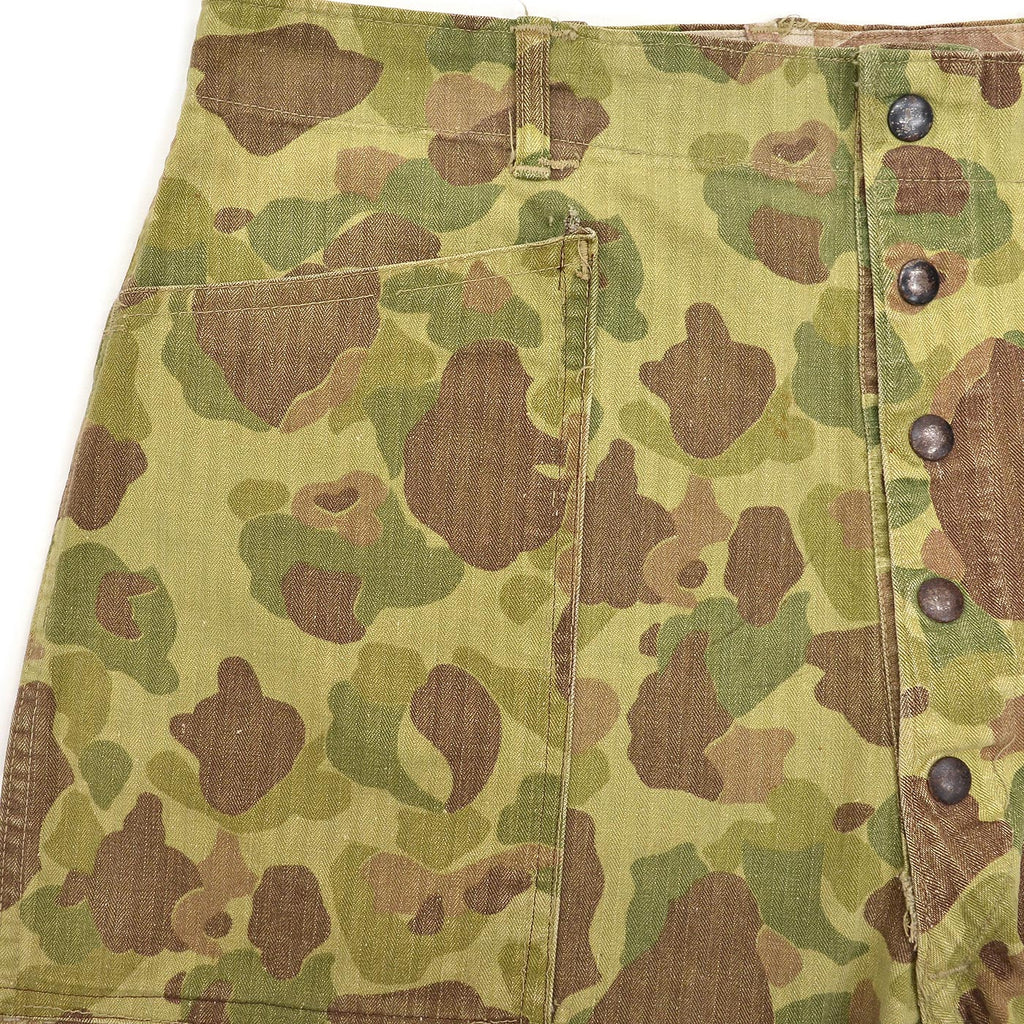 1940s USMC P-42 1st FROGSKIN CAMO PANTS / CUT-OFF ... W36