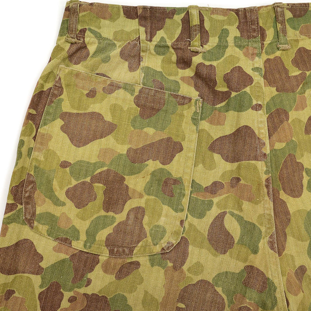 1940s USMC P-42 1st FROGSKIN CAMO PANTS / CUT-OFF ... W36