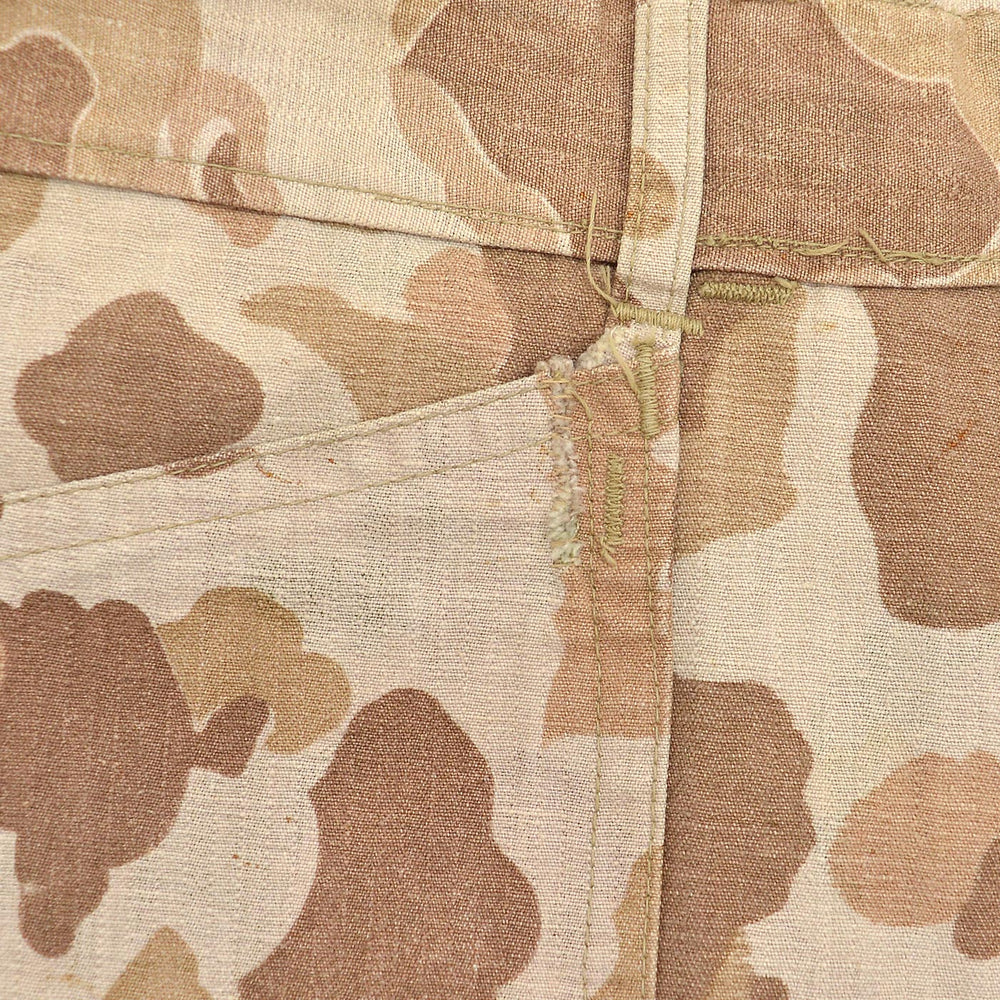 1940s USMC P-42 1st FROGSKIN CAMO PANTS / CUT-OFF ... W36