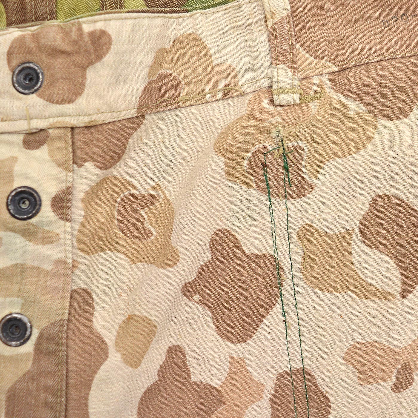 1940s USMC P-42 1st FROGSKIN CAMO PANTS / CUT-OFF ... W36