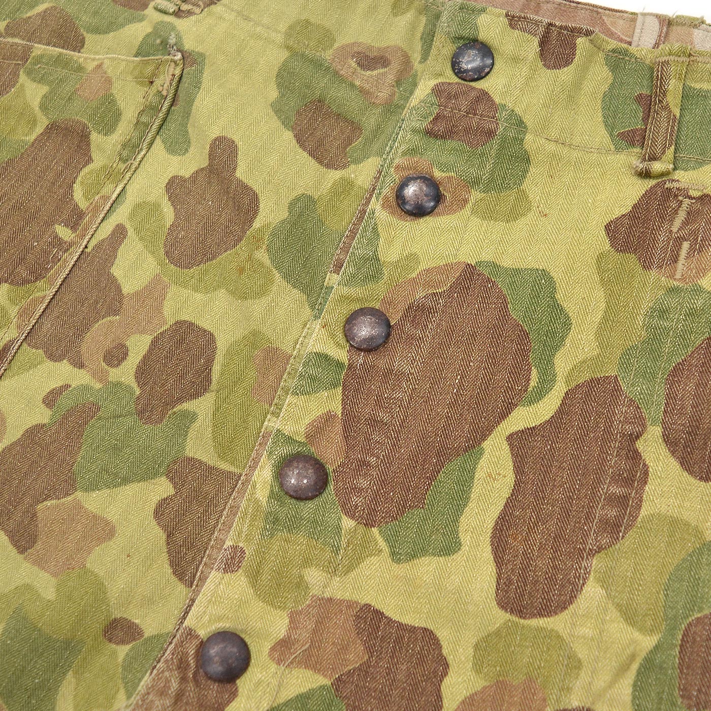 1940s USMC P-42 1st FROGSKIN CAMO PANTS / CUT-OFF ... W36