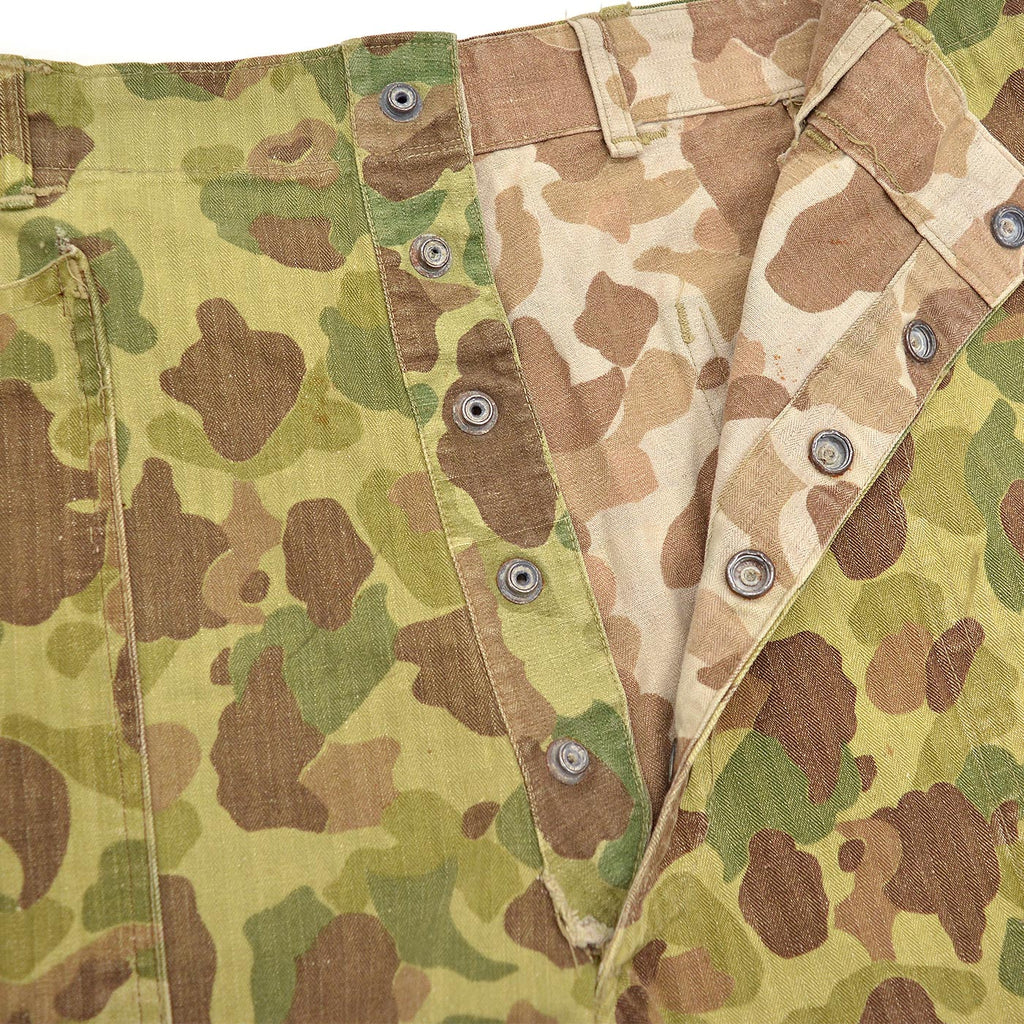 1940s USMC P-42 1st FROGSKIN CAMO PANTS / CUT-OFF ... W36