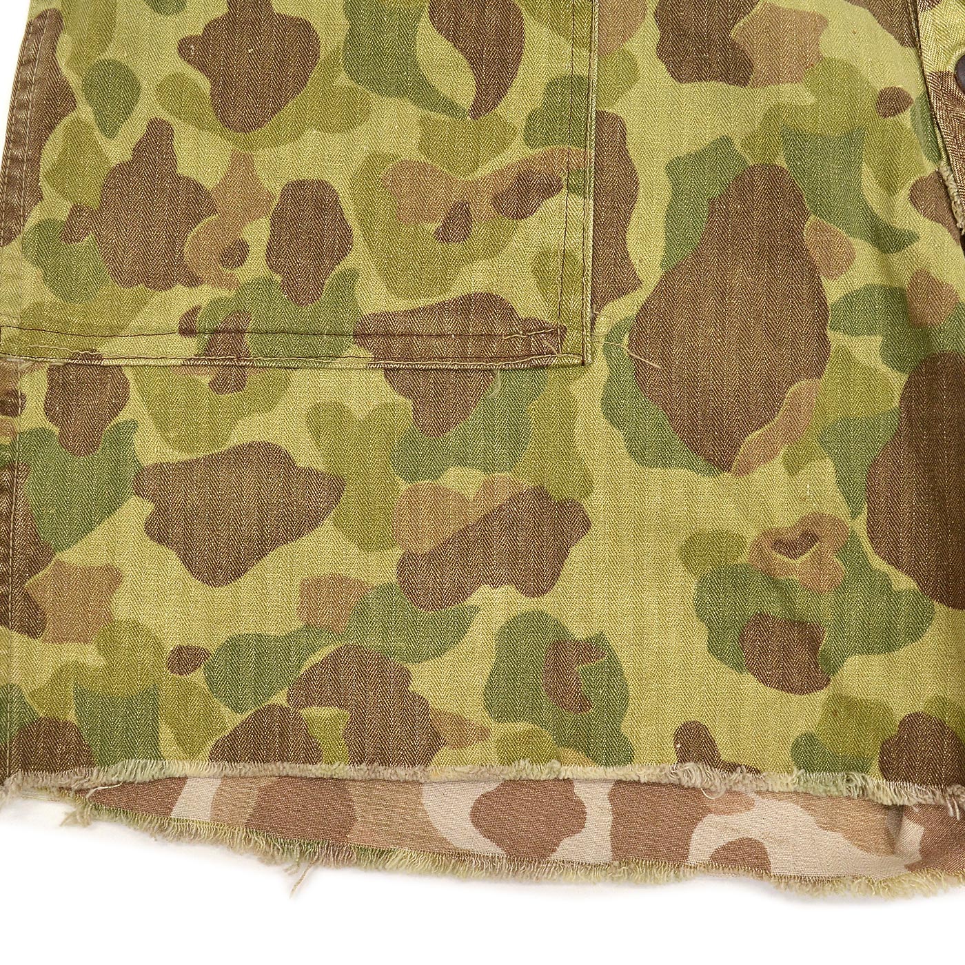 1940s USMC P-42 1st FROGSKIN CAMO PANTS / CUT-OFF ... W36