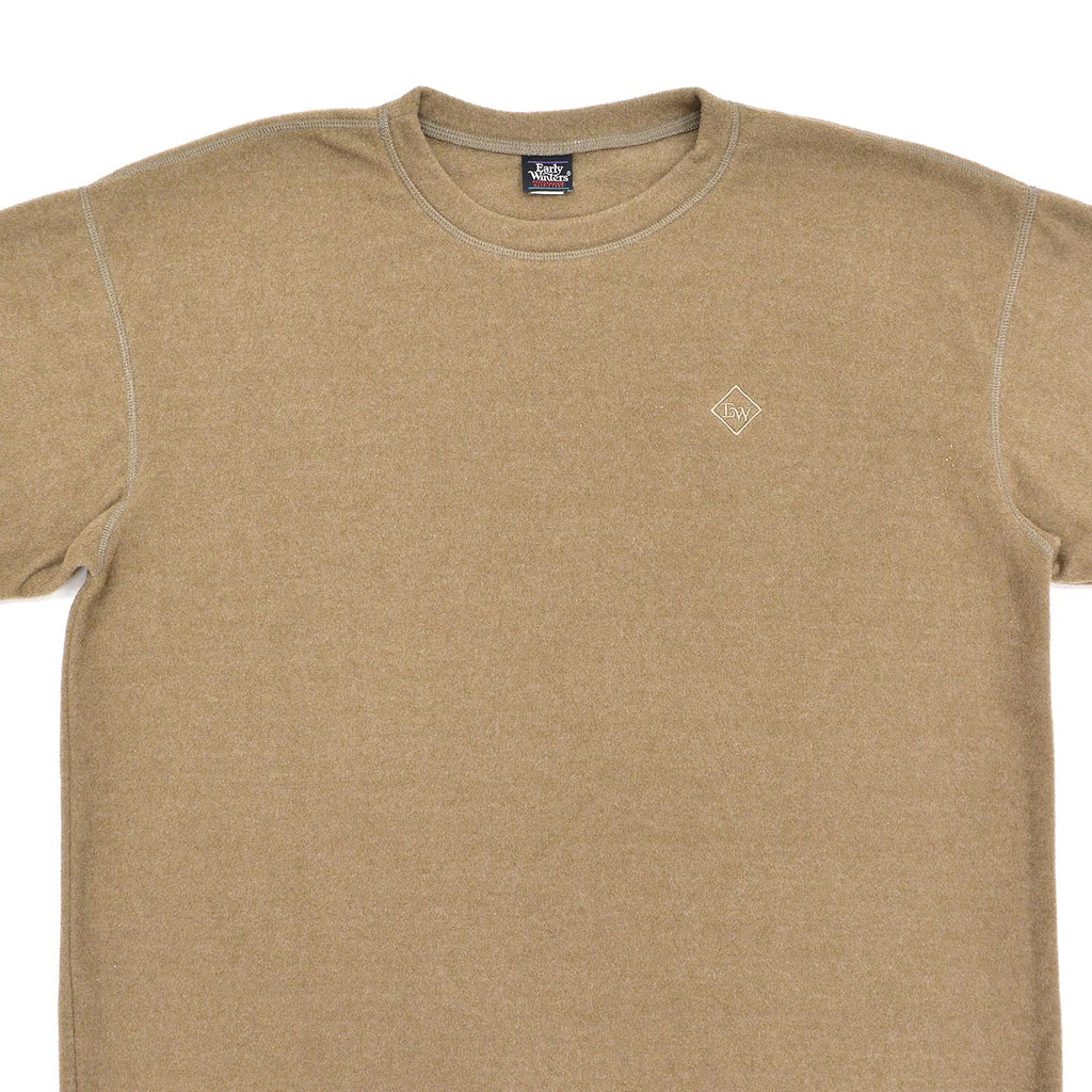 1990's EARLY WINTERS POLARTEC FLEECE TEE / LIGHT BROWN ... L