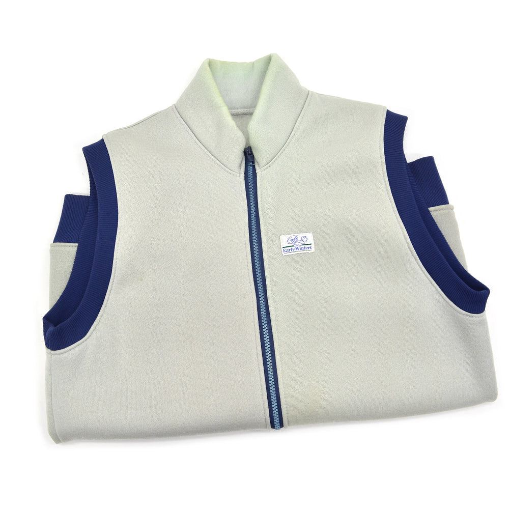 ~1980s EARLY WINTERS NYLON PILE VEST / RARE ... L