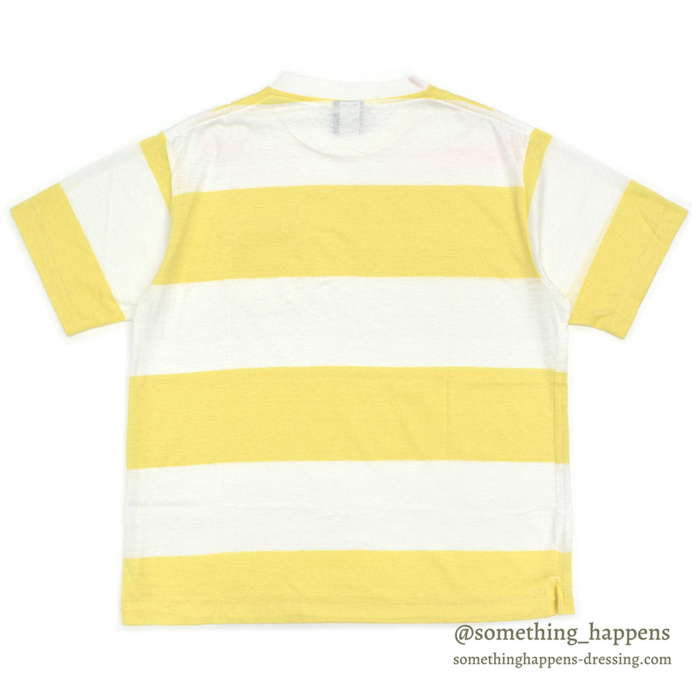 1980s DEADSTOCK EDDIE BAUER WIDE STRIPE POCKET T-SHIRT ... L