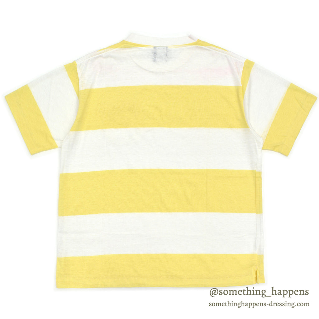 1980s DEADSTOCK EDDIE BAUER WIDE STRIPE POCKET T-SHIRT ... L