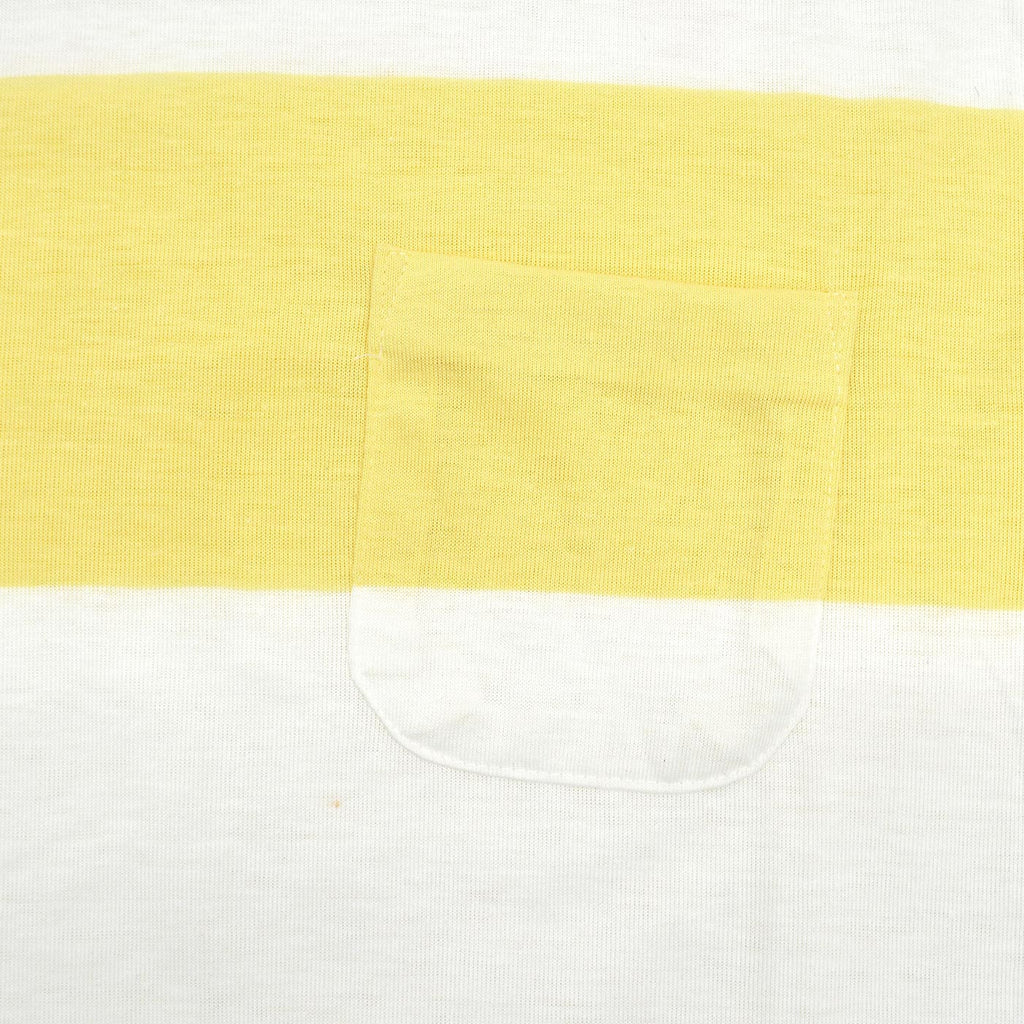 1980s DEADSTOCK EDDIE BAUER WIDE STRIPE POCKET T-SHIRT ... L