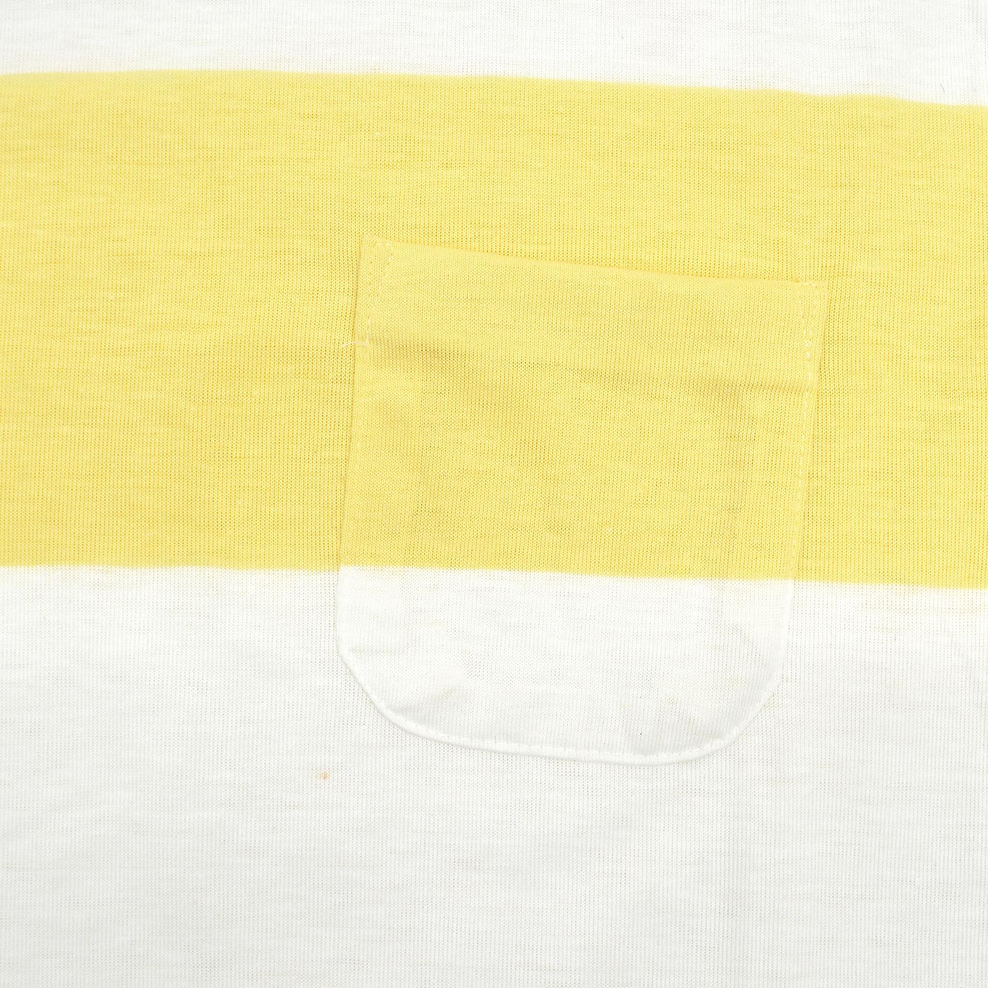 1980s DEADSTOCK EDDIE BAUER WIDE STRIPE POCKET T-SHIRT ... L