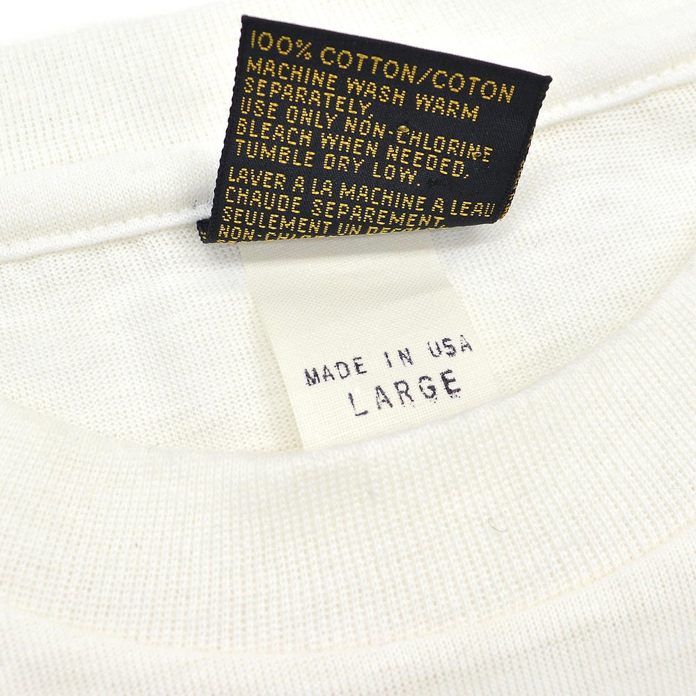 1980s DEADSTOCK EDDIE BAUER WIDE STRIPE POCKET T-SHIRT ... L