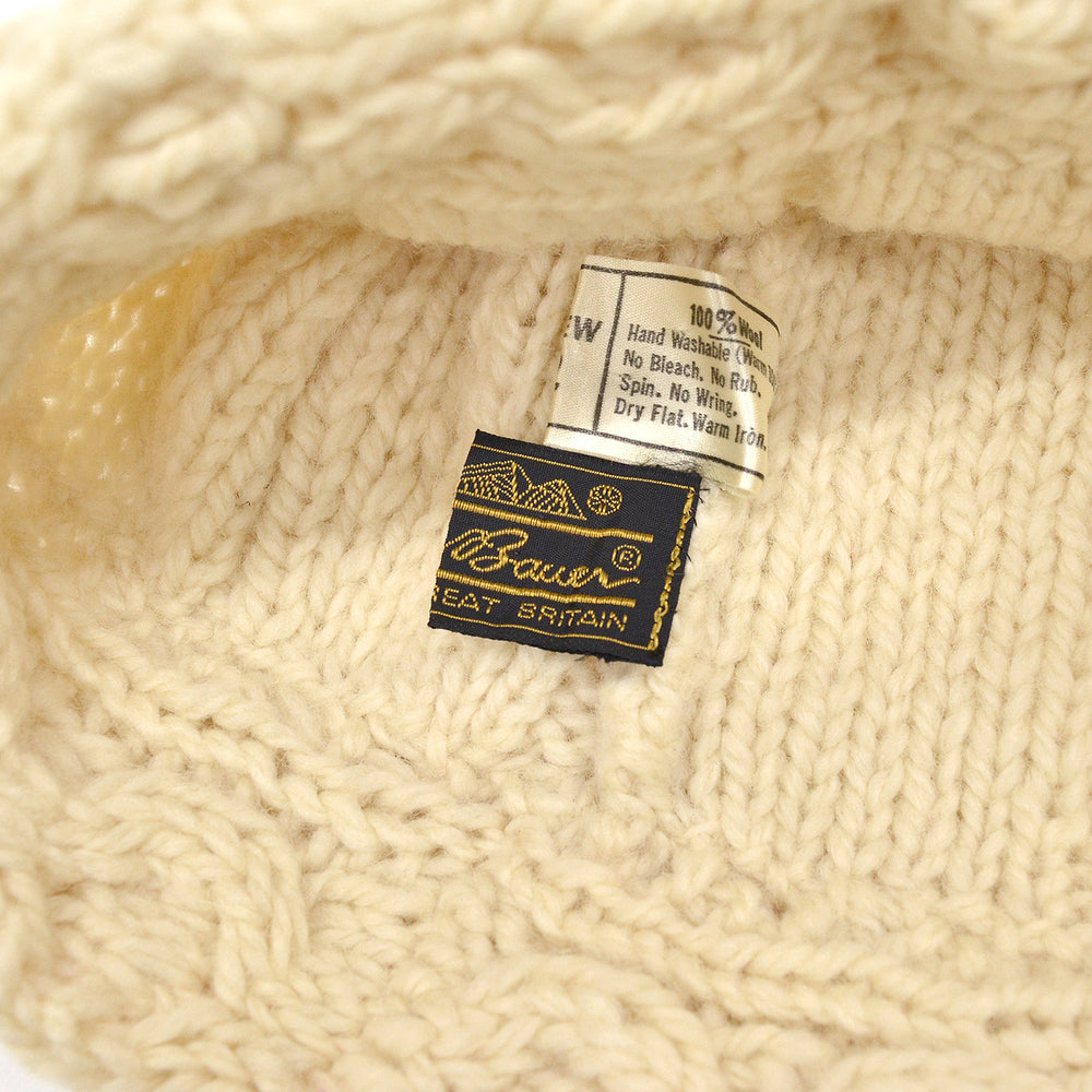 1970's~ EDDIE BAUER CABLE KNIT WOOL BEANIE...