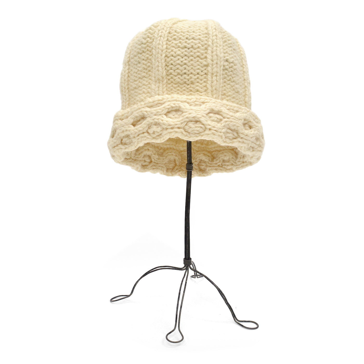 1970's~ EDDIE BAUER CABLE KNIT WOOL BEANIE ...