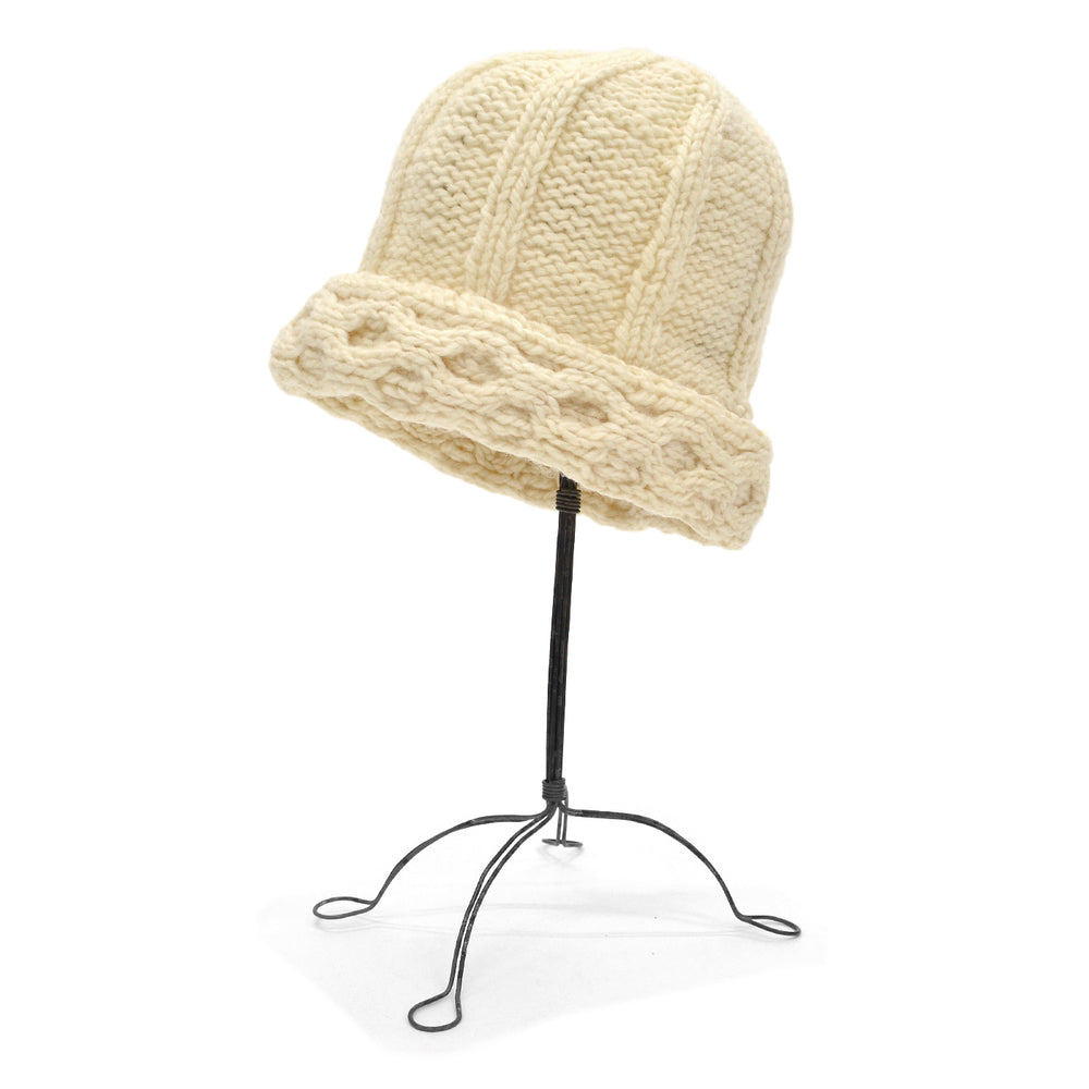 1970's~ EDDIE BAUER CABLE KNIT WOOL BEANIE...