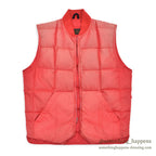 1980's EDDIE BAUER RED DOWN VEST / SUN FADED ...