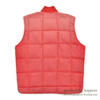 1980's EDDIE BAUER RED DOWN VEST / SUN FADED ...