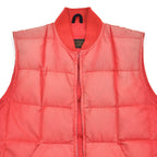 1980's EDDIE BAUER RED DOWN VEST / SUN FADED ...