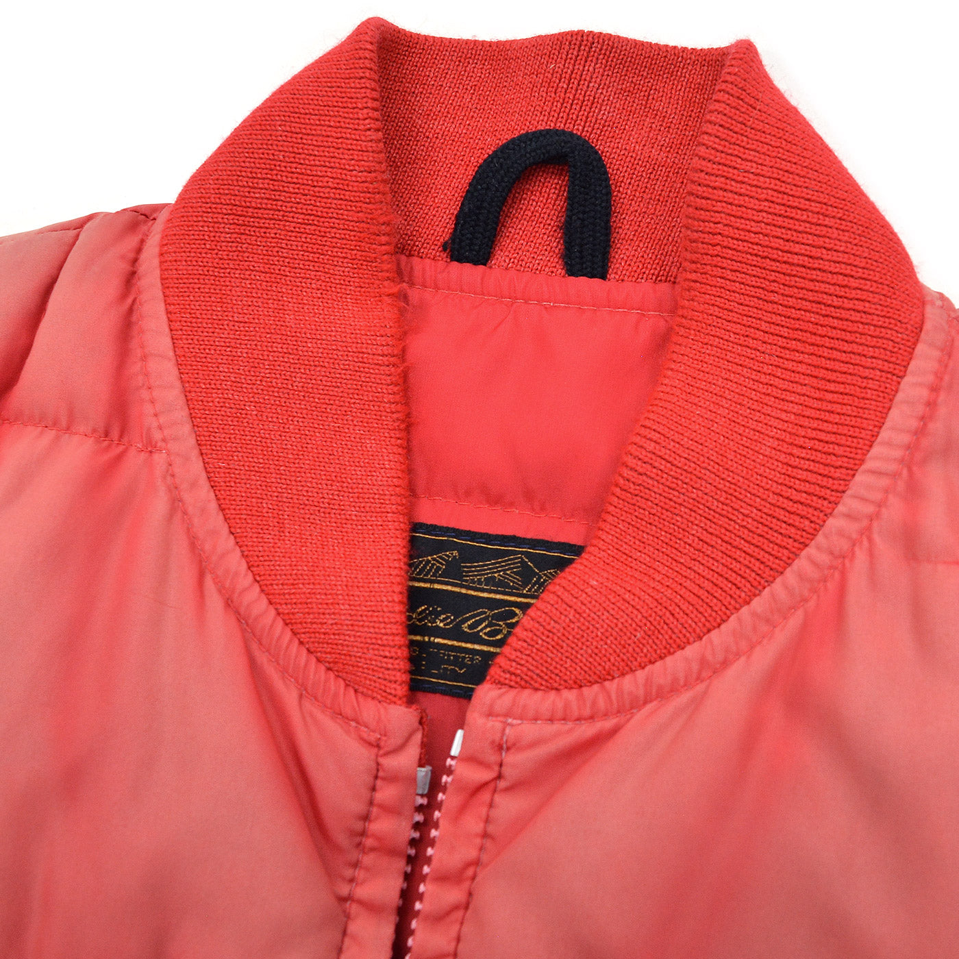 1980's EDDIE BAUER RED DOWN VEST / SUN FADED ...