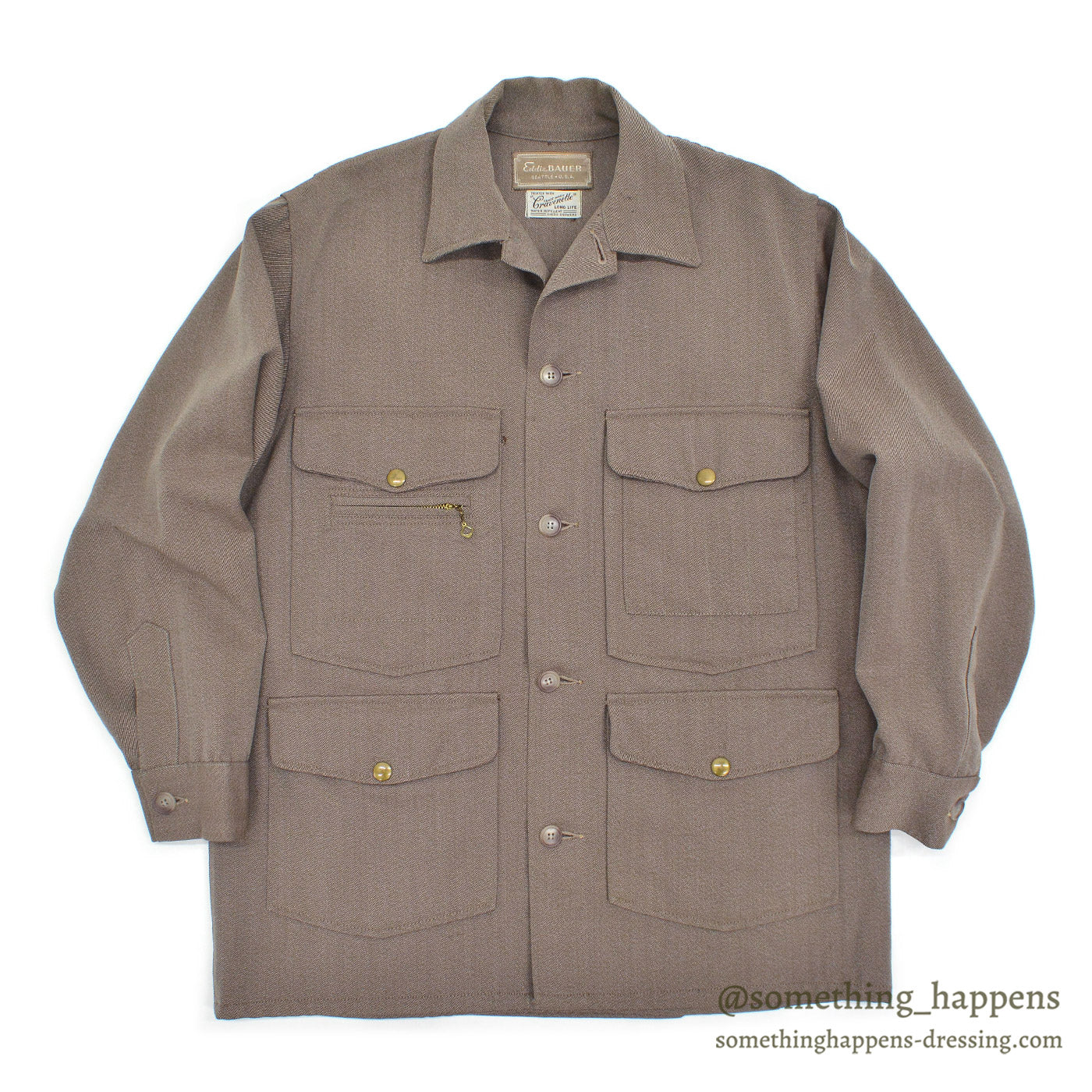 1960's EDDIE BAUER WOOL WHIPCORD JACKET / UNUSUAL COLOR ...
