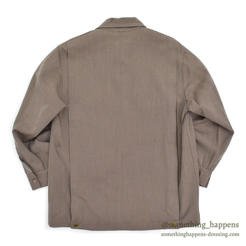 1960's EDDIE BAUER WOOL WHIPCORD JACKET / UNUSUAL COLOR...