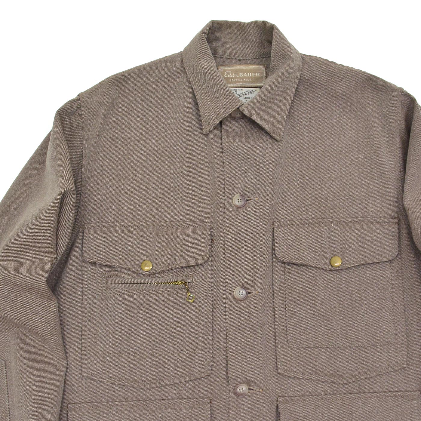 1960's EDDIE BAUER WOOL WHIPCORD JACKET / UNUSUAL COLOR ...