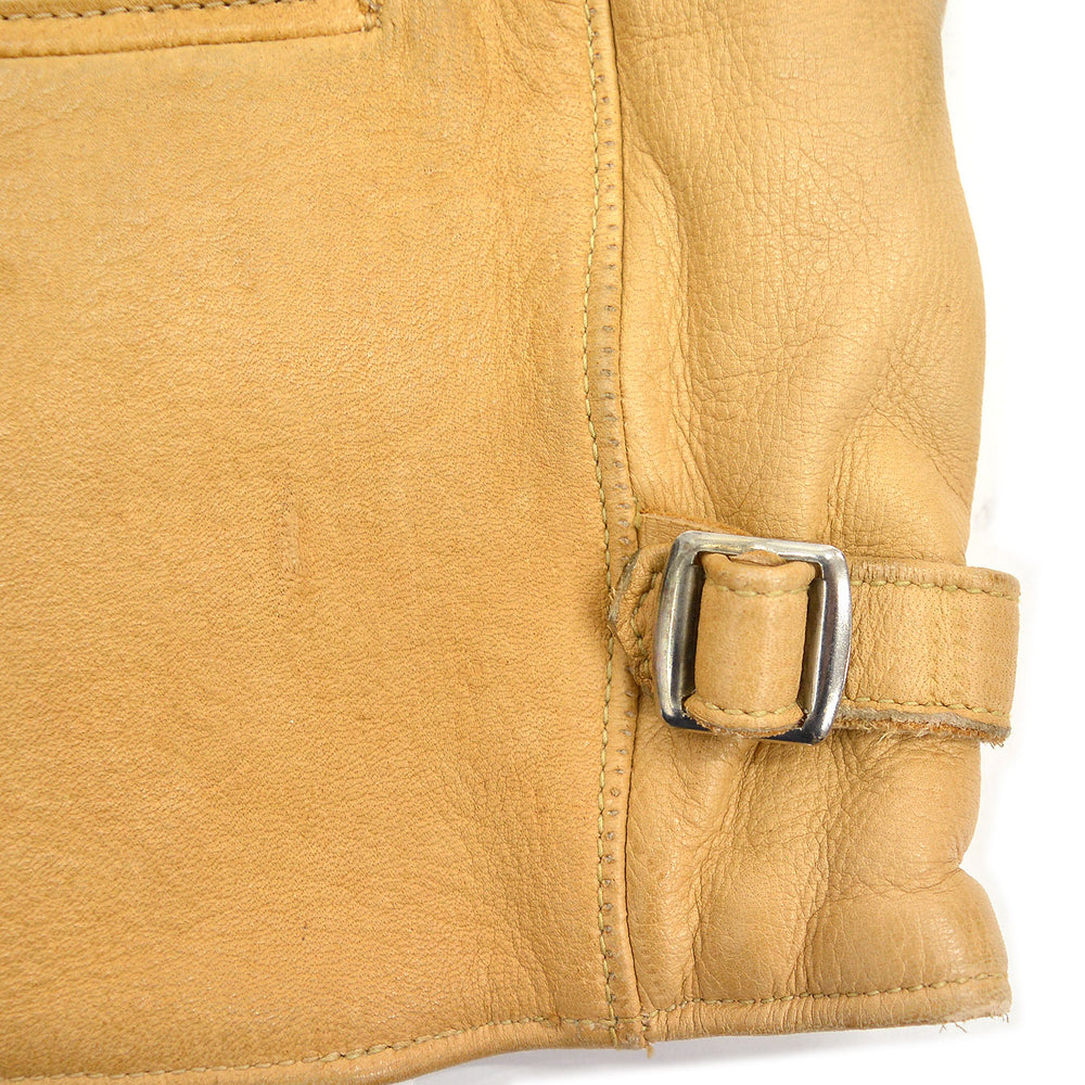 ~1960's ELKSKIN LEATHER VEST / UNUSUAL ZIPPER POCKETS ...