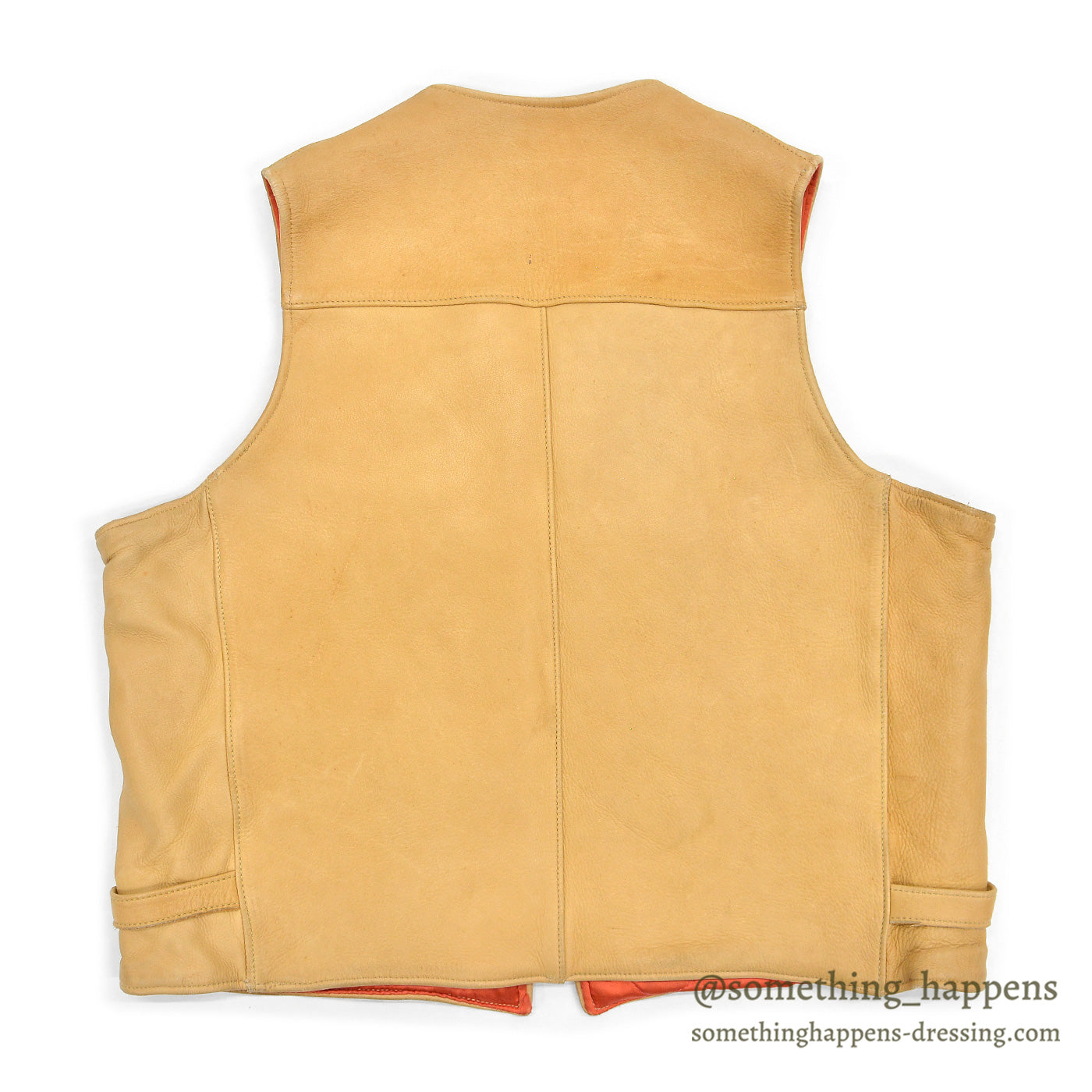 ~1960's ELKSKIN LEATHER VEST / UNUSUAL ZIPPER POCKETS ...