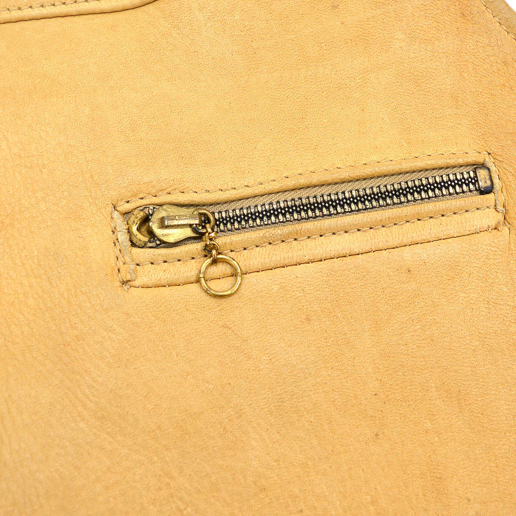 ~1960's ELKSKIN LEATHER VEST / UNUSUAL ZIPPER POCKETS ...