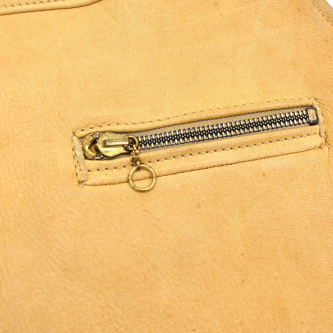 ~1960's ELKSKIN LEATHER VEST / UNUSUAL ZIPPER POCKETS ...