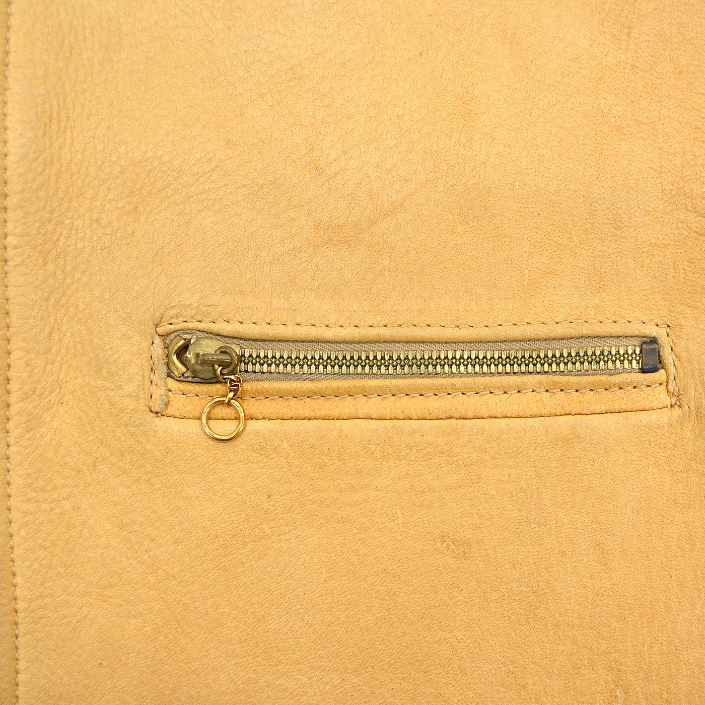 ~1960's ELKSKIN LEATHER VEST / UNUSUAL ZIPPER POCKETS ...