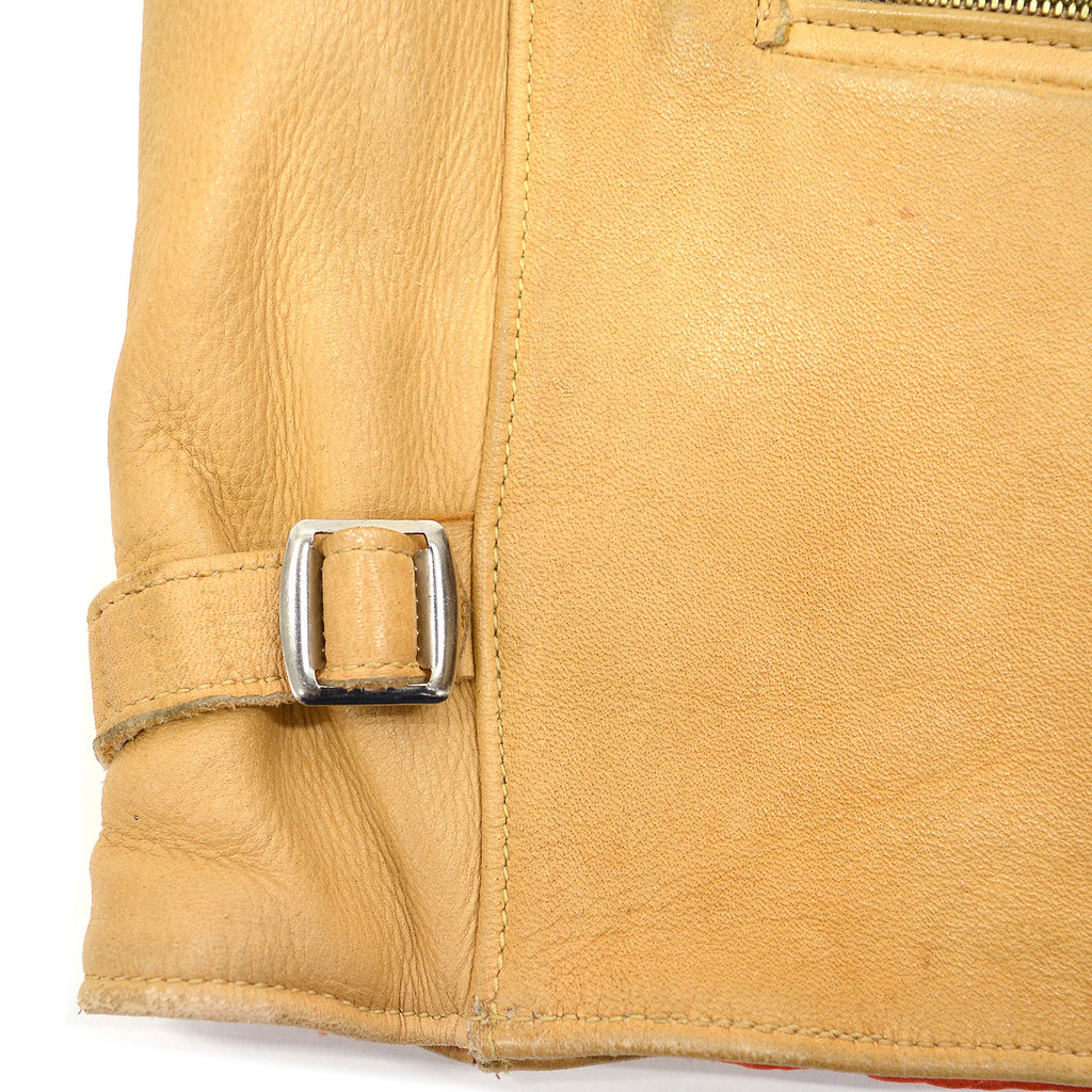 ~1960's ELKSKIN LEATHER VEST / UNUSUAL ZIPPER POCKETS ...