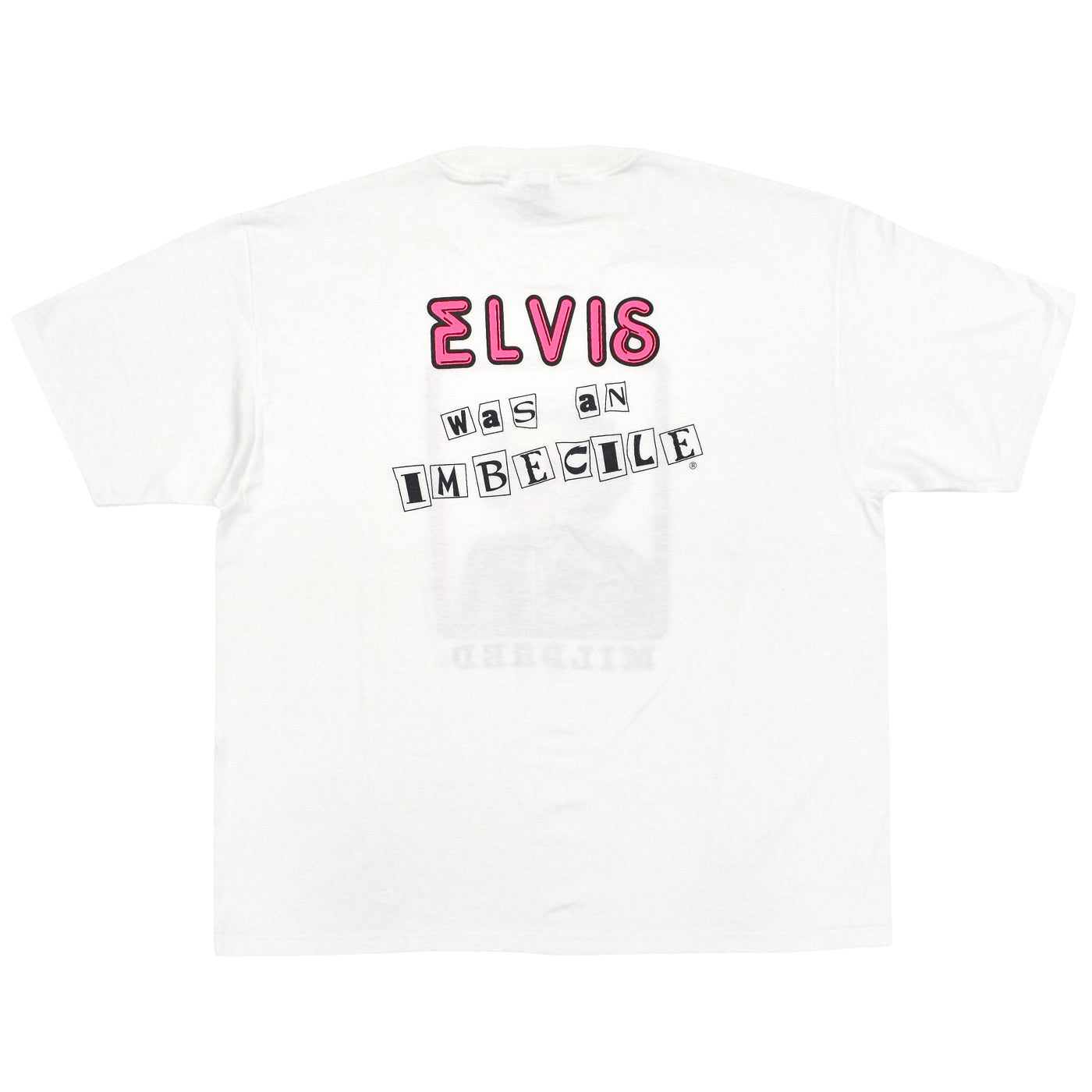1990s DEADSTOCK HANES MILDRED ELVIS WAS AN IMBECILE PARODY T-SHIRT ... XL