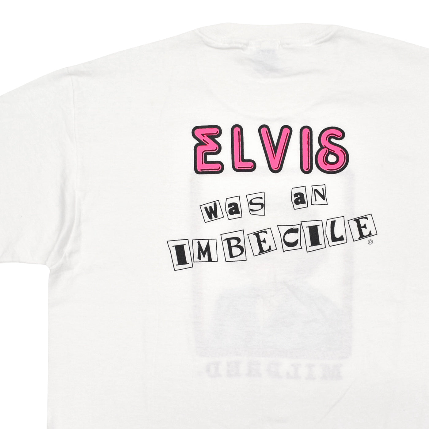 1990s DEADSTOCK HANES MILDRED ELVIS WAS AN IMBECILE PARODY T-SHIRT ... XL