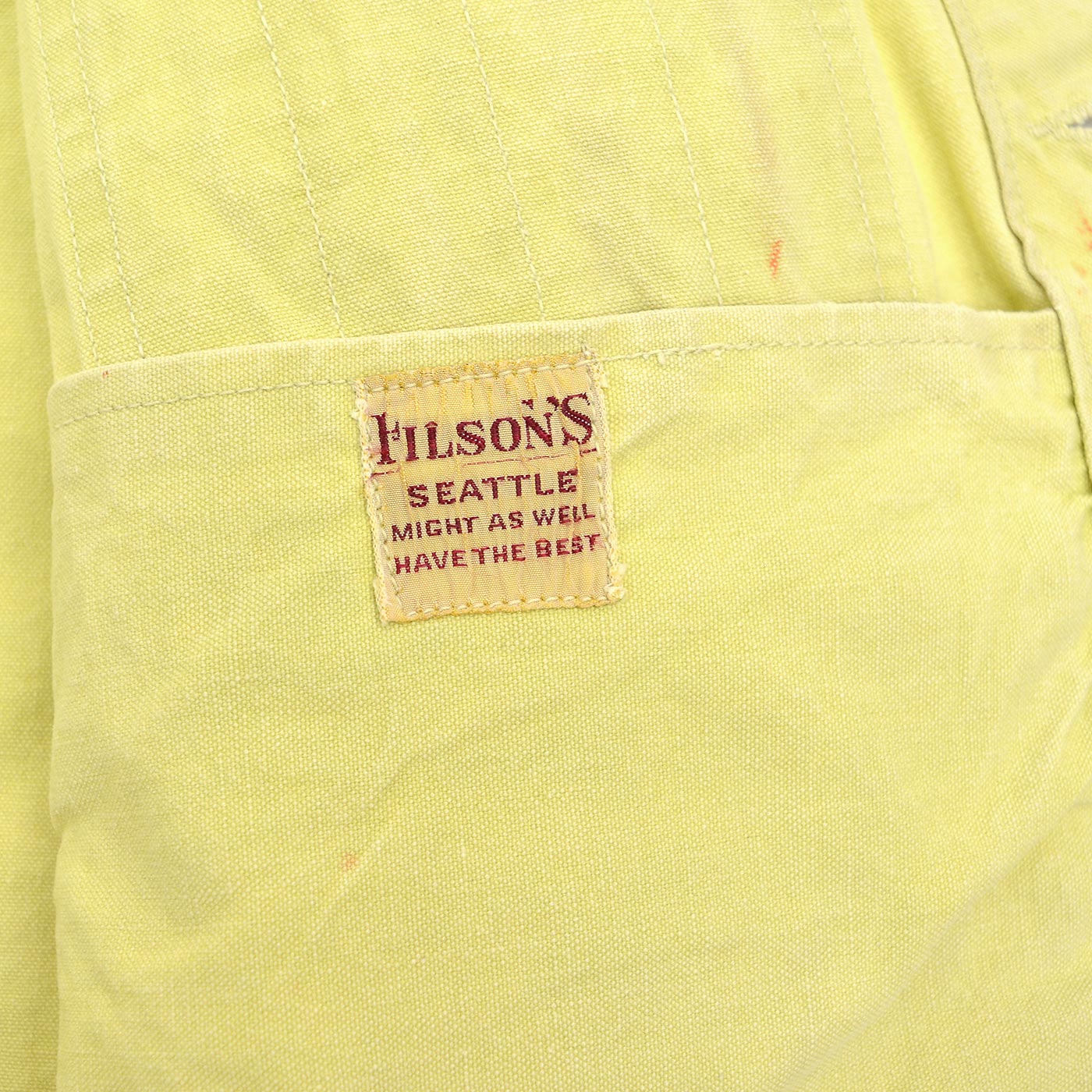 1950's~ FILSON CRUISER VEST / LEMON YELLOW ...