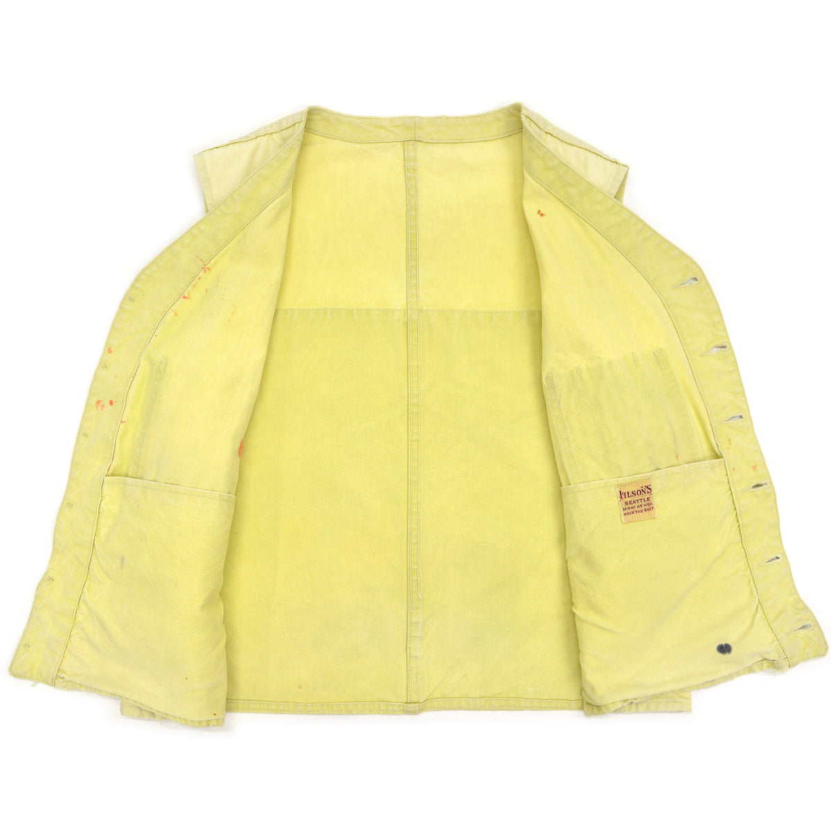 1950's~ FILSON CRUISER VEST / LEMON YELLOW ...